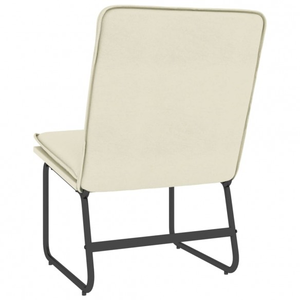 Chaise longue Crème 54x75x76 cm Similicuir