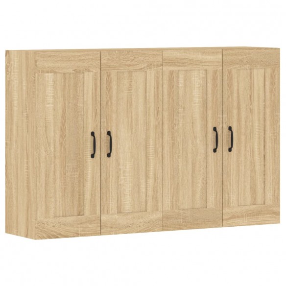 Armoires murales 2 pcs chêne sonoma bois d'ingénierie