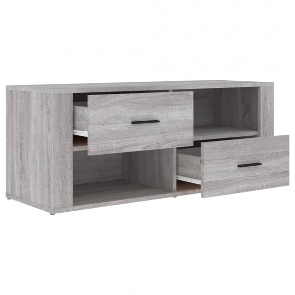 Meuble TV Sonoma gris 100x35x40 cm Bois d'ingénierie