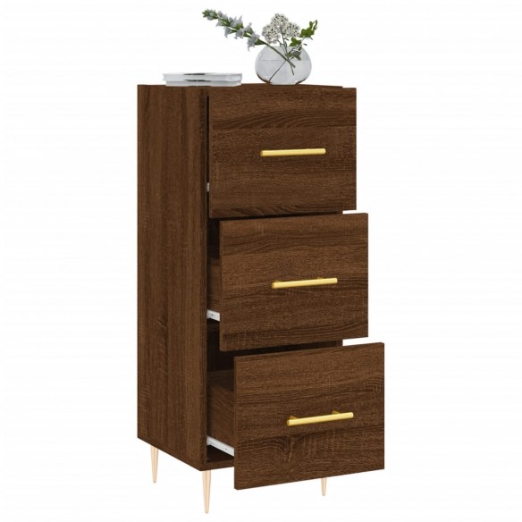 Buffet Chêne marron 34,5x34x90 cm Bois d'ingénierie