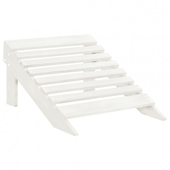 Chaise de jardin Adirondack 2 places et repose-pied Sapin Blanc