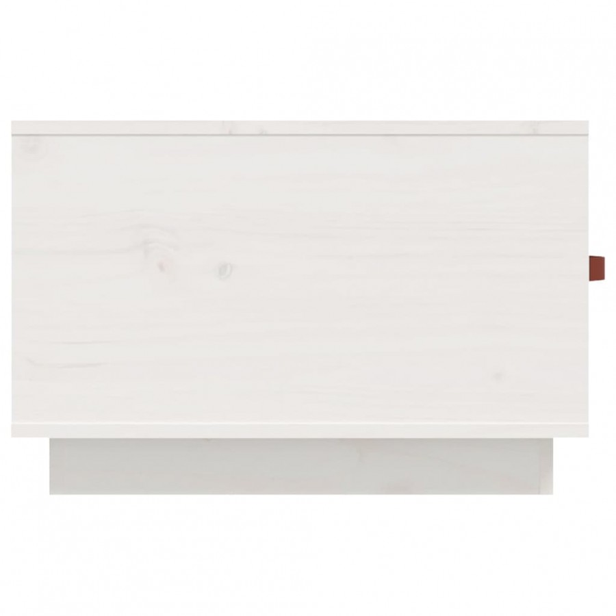 Table basse Blanc 60x53x35 cm Bois massif de pin Table basse Blanc 60x53x35 cm Bois massif de pin