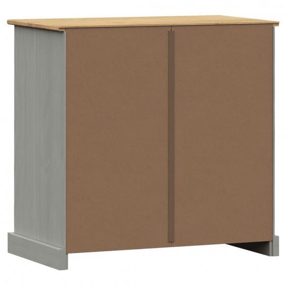 Buffet avec tiroirs VIGO 78x40x75 cm gris bois massif de pin