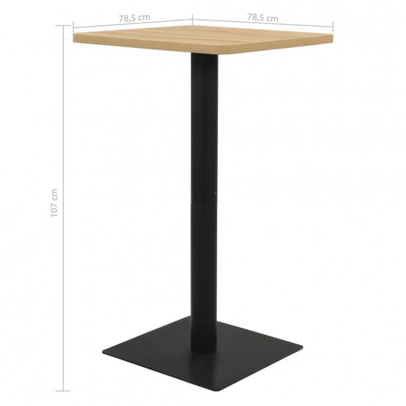 Table de bistro Couleur chêne 78,5x78,5x107 cm