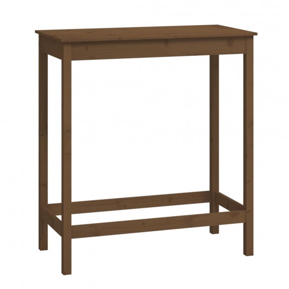 Table de bar Marron miel 100x50x110 cm Bois massif de pin