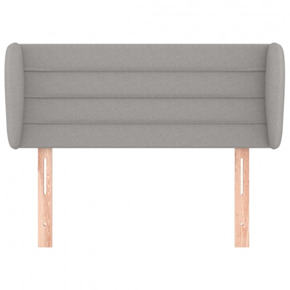 Tête de lit avec oreilles Gris clair 83x23x78/88 cm Tissu