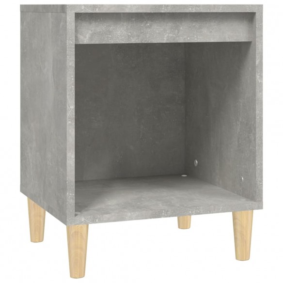 Table de chevet Gris béton 40x35x50 cm