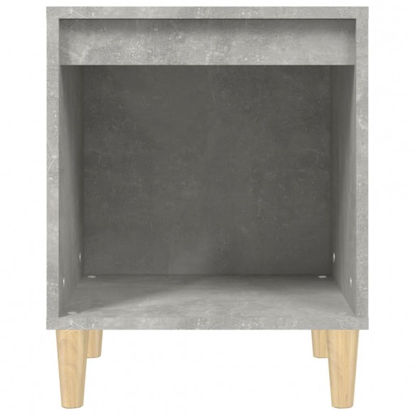 Table de chevet Gris béton 40x35x50 cm