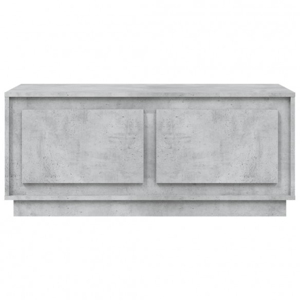 Table basse gris béton 102x50x44 cm bois d'ingénierie