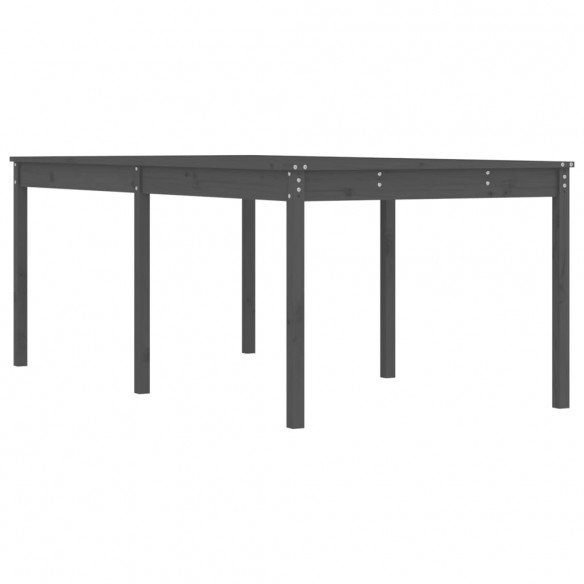 Table de jardin gris 203,5x100x76 cm bois massif de pin