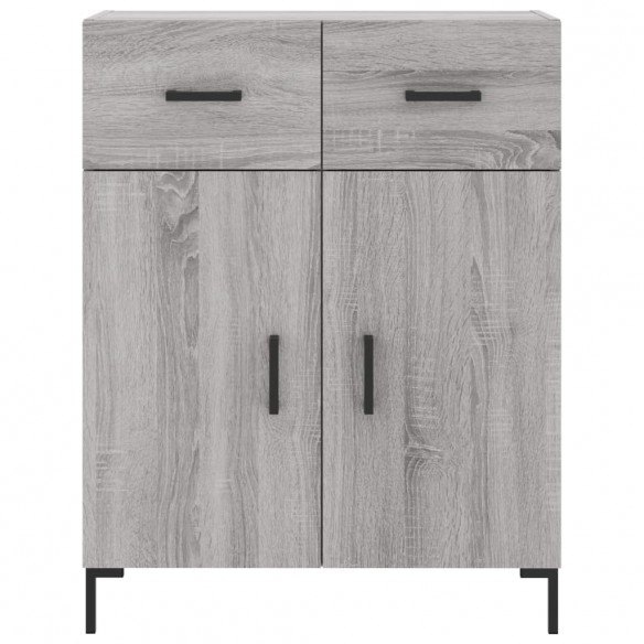 Buffet haut Sonoma gris 69,5x34x180 cm Bois d'ingénierie