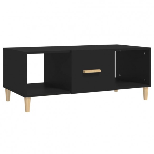 Table basse noir 102x50x40 cm bois d'ingénierie