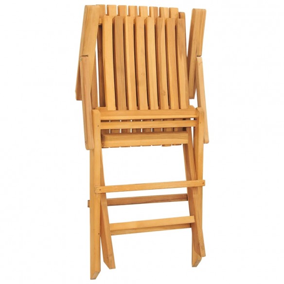 Chaises de jardin pliantes 2 pcs 61x67x90 cm bois massif teck