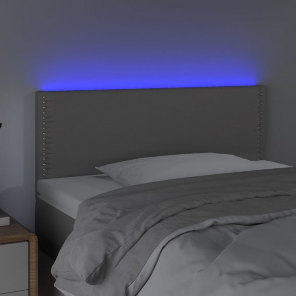 Tête de lit à LED Gris 100x5x78/88 cm Similicuir