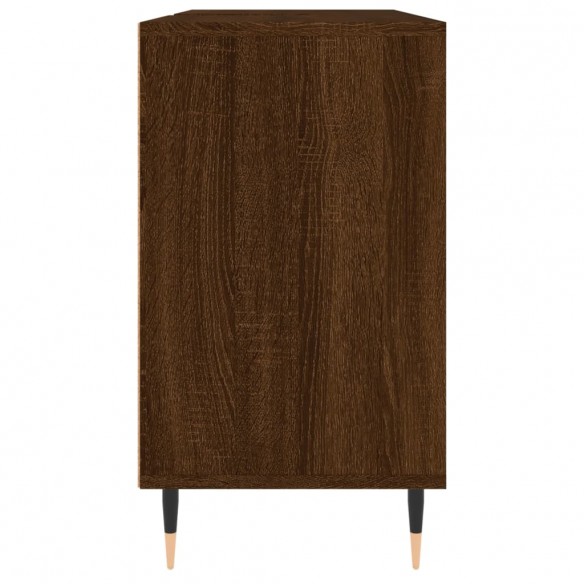 Armoire salle de bain chêne marron 80x33x60cm bois d'ingénierie