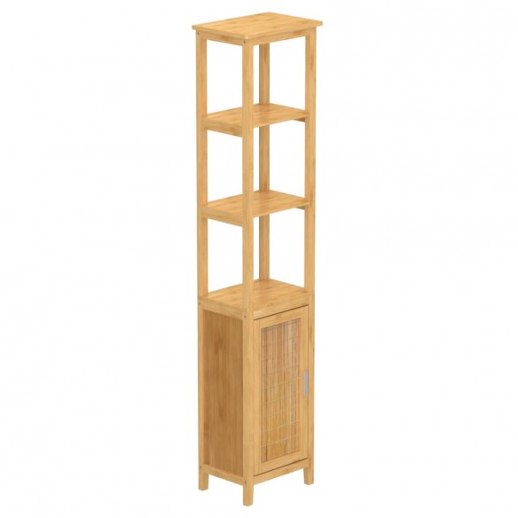 EISL Armoire haute avec 3 compartiments Bambou 40x30x190 cm