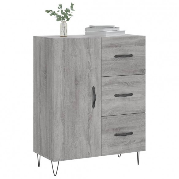 Buffet sonoma gris 69,5x34x90 cm bois d'ingénierie