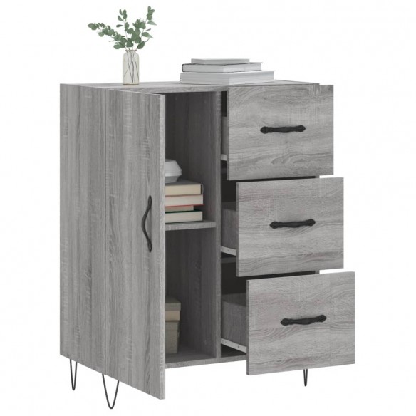 Buffet sonoma gris 69,5x34x90 cm bois d'ingénierie