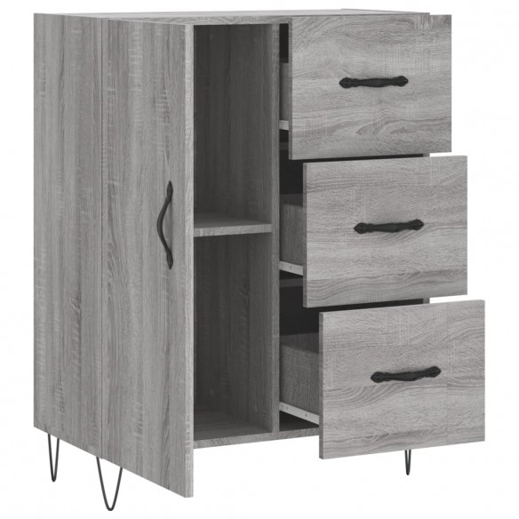 Buffet sonoma gris 69,5x34x90 cm bois d'ingénierie