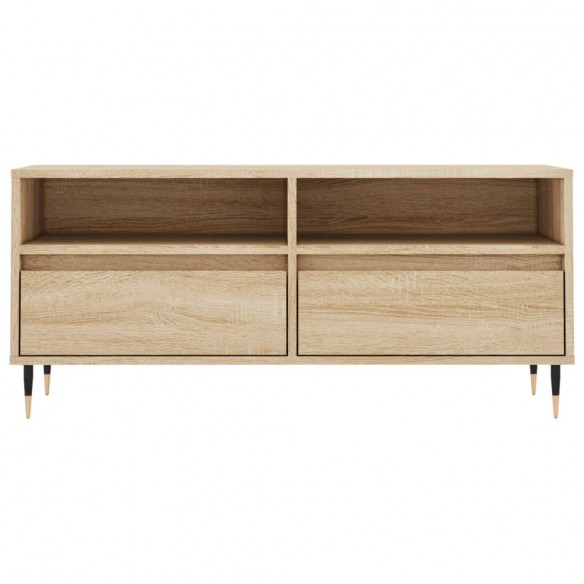 Meuble TV chêne sonoma 100x34,5x44,5 cm bois d'ingénierie