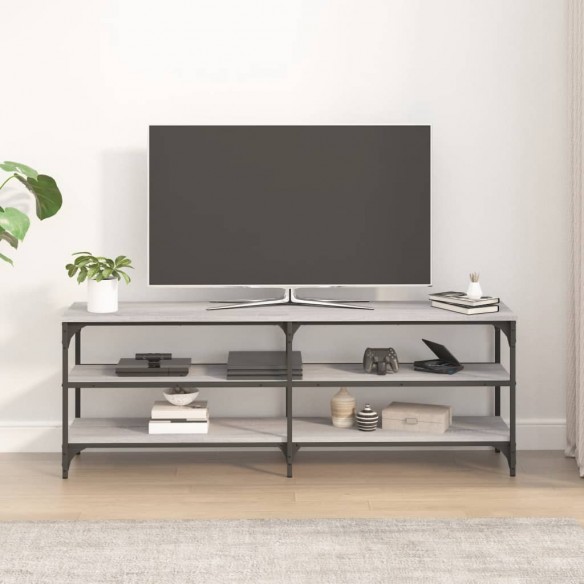 Meuble TV sonoma gris 140x30x50 cm bois d'ingénierie