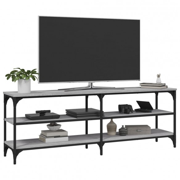 Meuble TV sonoma gris 140x30x50 cm bois d'ingénierie