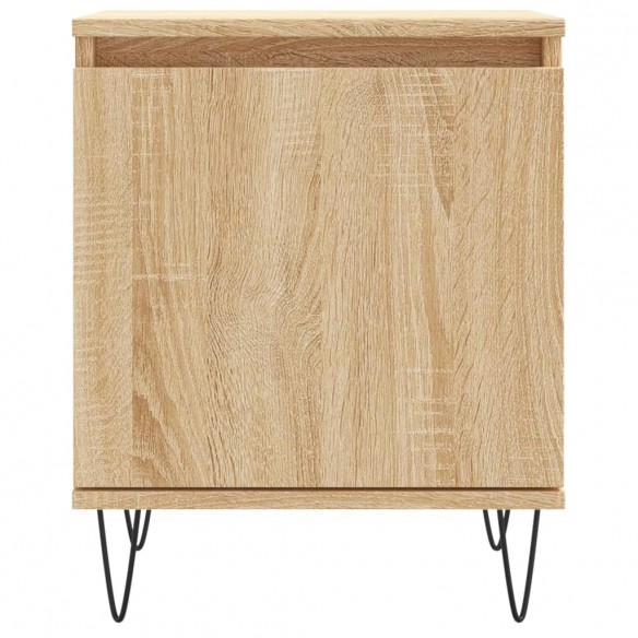Table de chevet chêne sonoma 40x30x50 cm bois d'ingénierie
