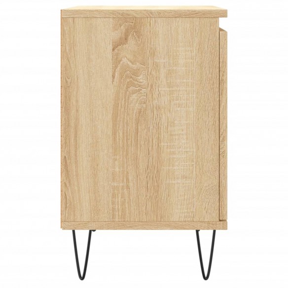 Table de chevet chêne sonoma 40x30x50 cm bois d'ingénierie