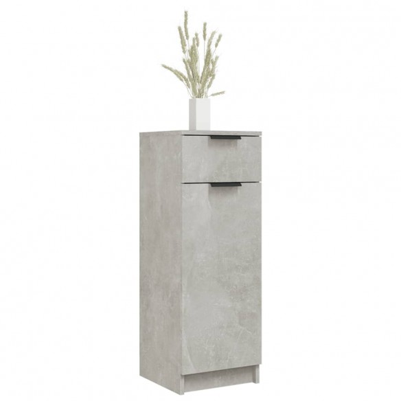 Armoire de salle de bain Gris béton 32x34x90 cm