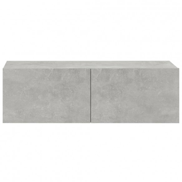 Ensemble de meubles TV 4 pcs Gris béton Bois d'ingénierie