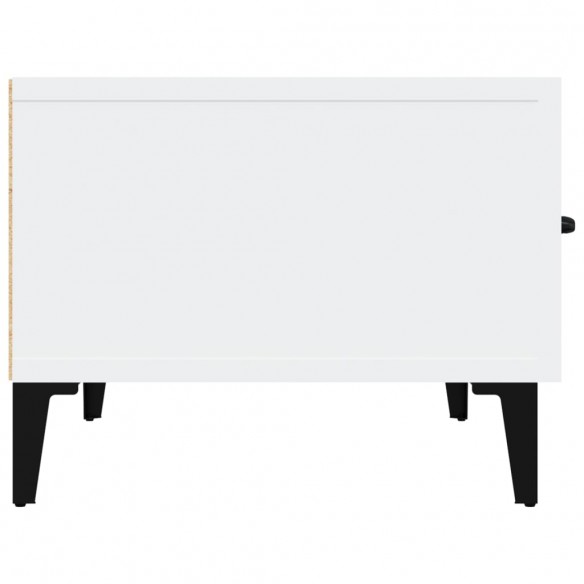 Meuble TV Blanc 150x34,5x30 cm Bois d'ingénierie