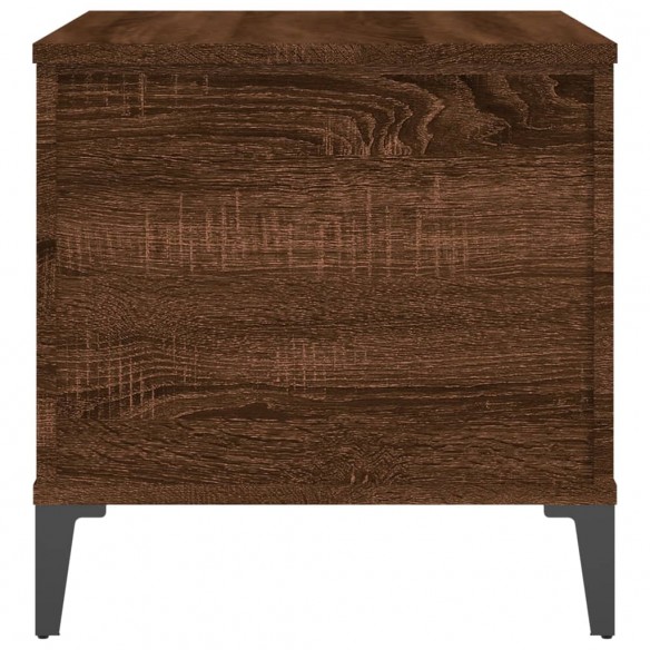 Table basse Chêne marron 60x44,5x45 cm Bois d'ingénierie