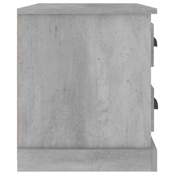 Table de chevet gris béton 60x39x45 cm