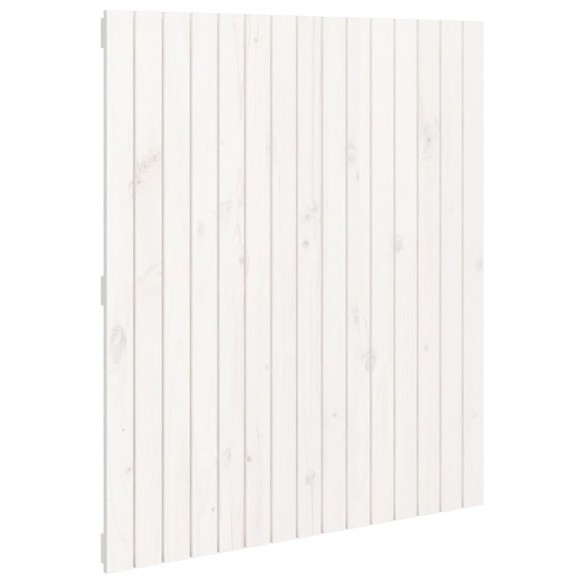 Tête de lit murale Blanc 95,5x3x110 cm Bois massif de pin