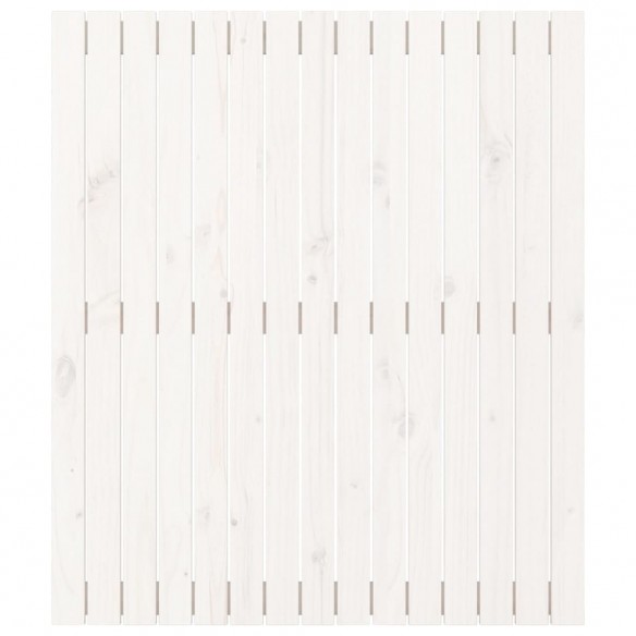 Tête de lit murale Blanc 95,5x3x110 cm Bois massif de pin
