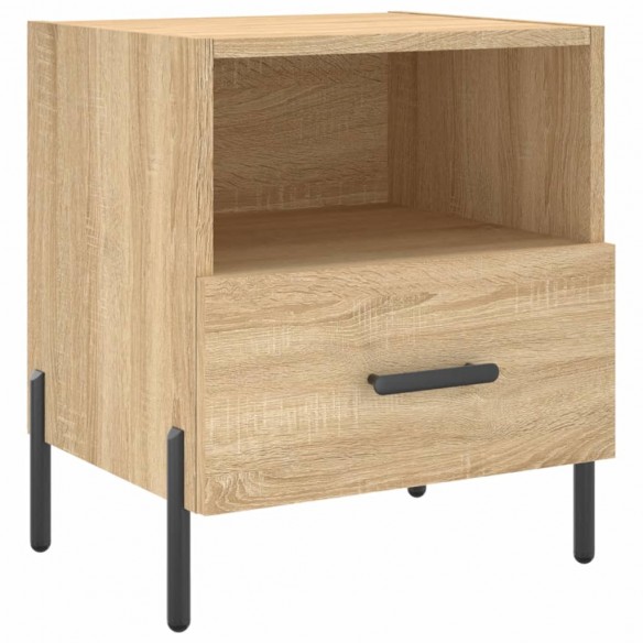 Table de chevet chêne sonoma 40x35x47,5 cm bois d’ingénierie