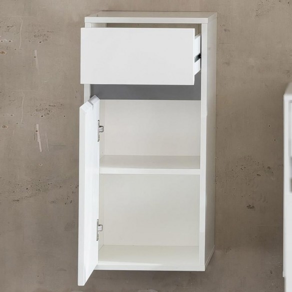 Trendteam Armoire murale de rangement avec tiroir Sol blanc