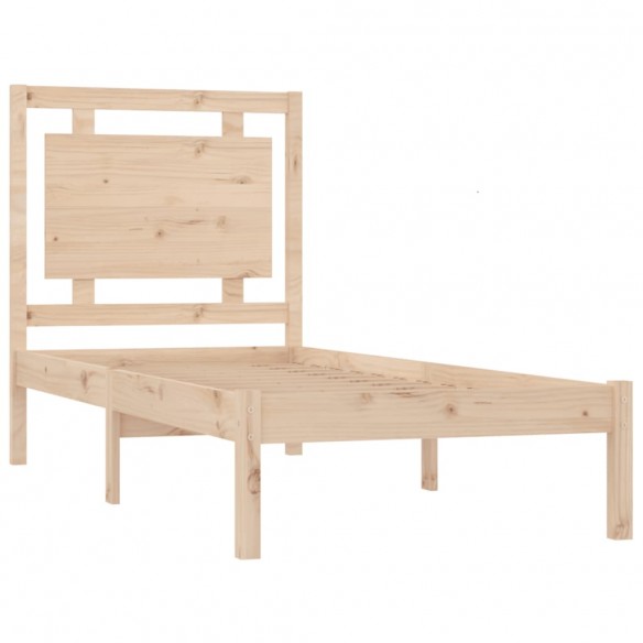 Cadre de lit bois massif 75x190 cm petit simple