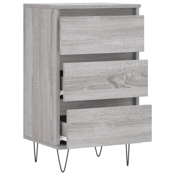 Buffet sonoma gris 40x35x70 cm bois d'ingénierie