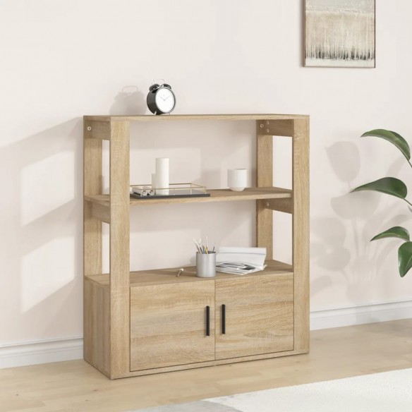 Buffet Chêne sonoma 80x30x90 cm Bois d'ingénierie