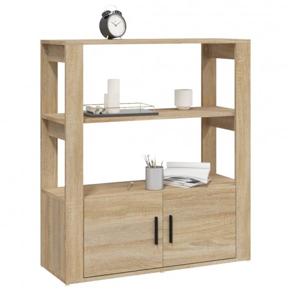 Buffet Chêne sonoma 80x30x90 cm Bois d'ingénierie