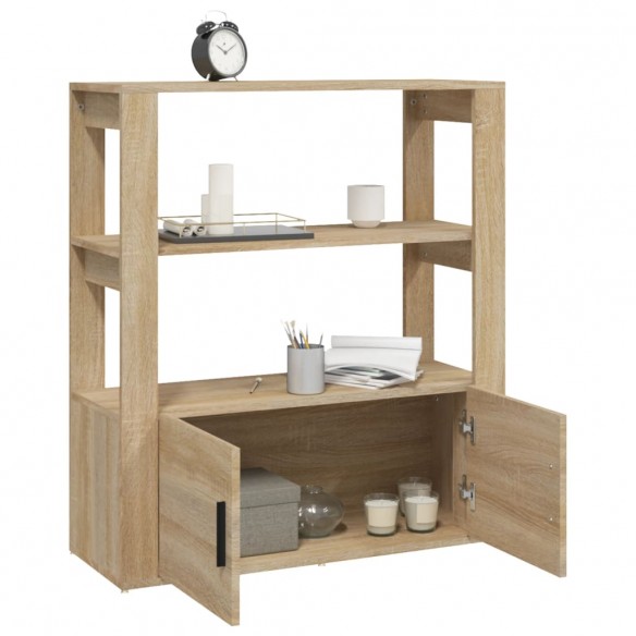 Buffet Chêne sonoma 80x30x90 cm Bois d'ingénierie