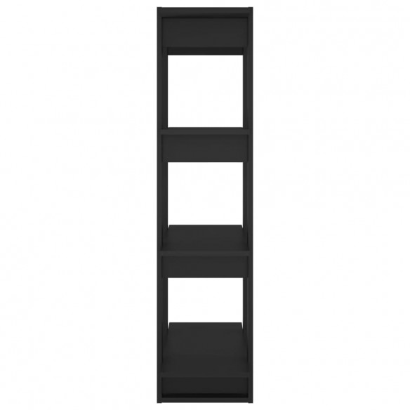 Bibliothèque/Séparateur de pièce Noir 80x30x123,5 cm