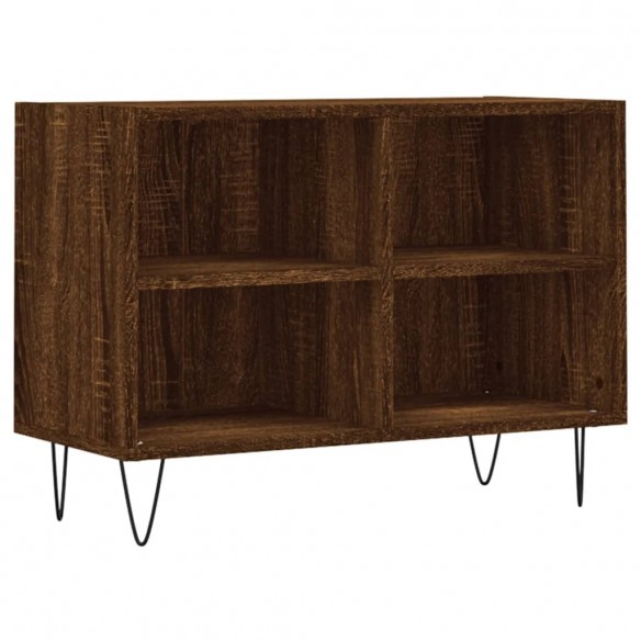 Meuble TV chêne marron 69,5 x 30 x 50 cm bois d'ingénierie