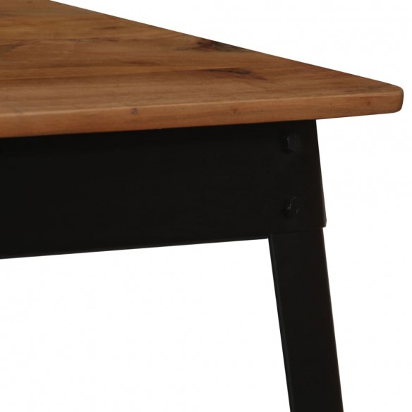 Table de salle à manger Bois d'acacia et acier 120x60x76 cm