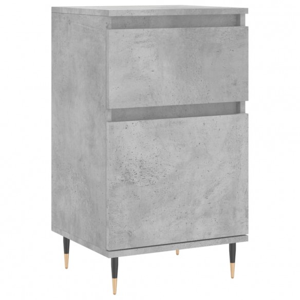 Buffet gris béton 40x35x70 cm bois d'ingénierie