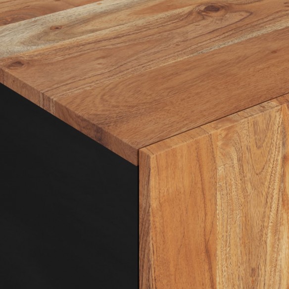 Table basse 100x54x40 cm bois d'acacia solide et d'ingénierie