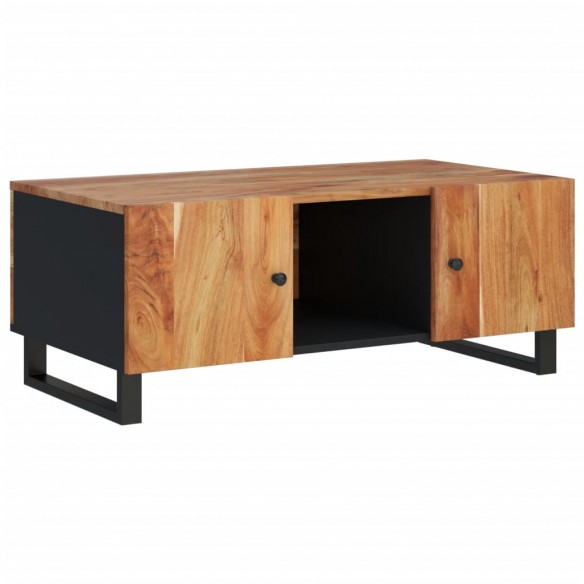 Table basse 100x54x40 cm bois d'acacia solide et d'ingénierie