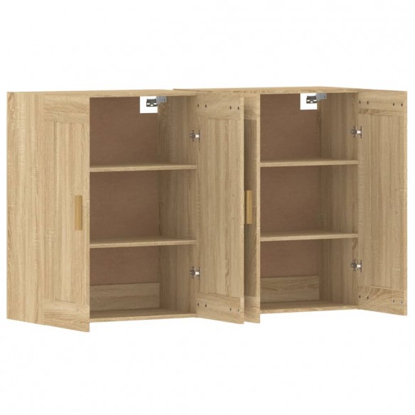 Armoires murales 2 pcs chêne sonoma bois d'ingénierie