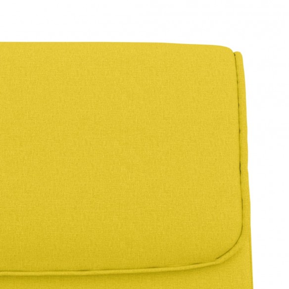 Banc Jaune clair 100x64x80 cm Tissu